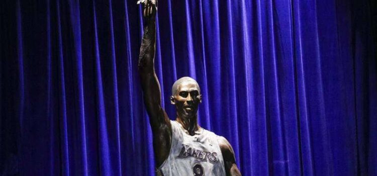 Gentle Sportsmanship-bronze statue-Kobe-bryant